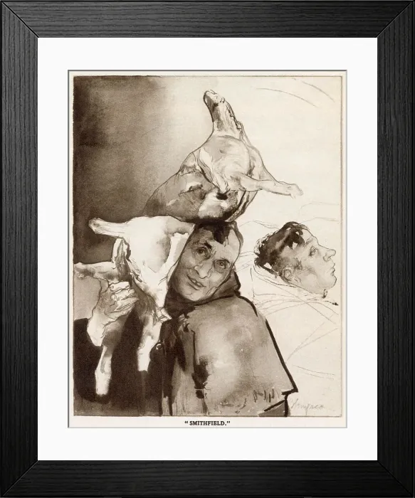Framed Print : Smithfield by Edmund Blampied Framed Print : Smithfield by Edmund Blampied