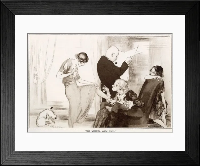Framed Print : The Mosquito by Edmund Blampied Framed Print : The Mosquito by Edmund Blampied