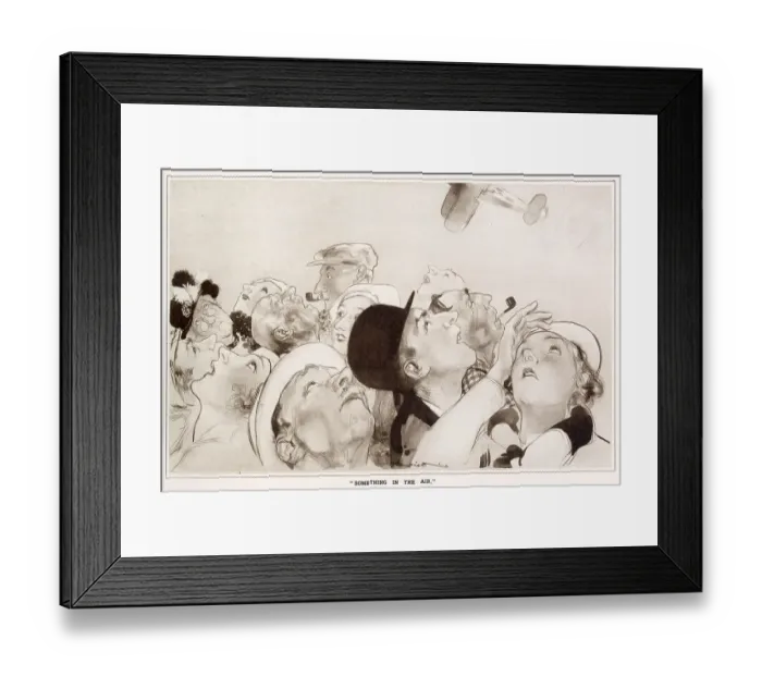 Framed Print : Something in the Air by Edmund Blampied Framed Print : Something in the Air by Edmund Blampied
