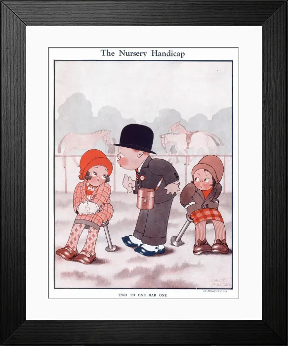 Framed Print : The Nursery Handicap. Date: 1926 Framed Print : The Nursery Handicap. Date: 1926