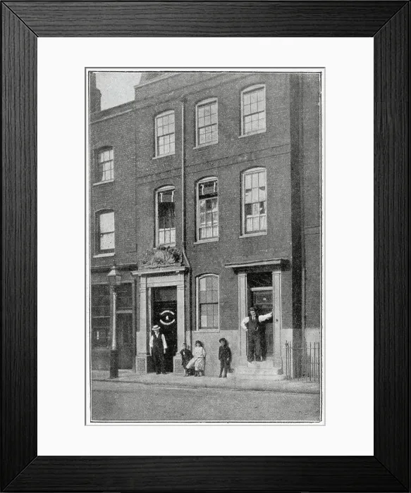 Framed Print : The entrance of the Church Army in Thames Embankment, London. Largely supported by readers of the Evening Post Framed Print : The entrance of the Church Army in Thames Embankment, London. Largely supported by readers of the Evening Post