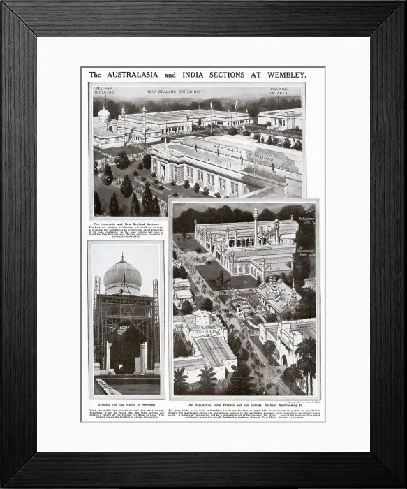 Framed Print : British Empire Exhibition at Wembley Park, London held from 23 April to 1 November 1924 and from 9 May to 31 October 1925. Diagram showing the temporary erected buildings of the Australasia and India quarters Framed Print : British Empire Exhibition at Wembley Park, London held from 23 April to 1 November 1924 and from 9 May to 31 October 1925. Diagram showing the temporary erected buildings of the Australasia and India quarters
