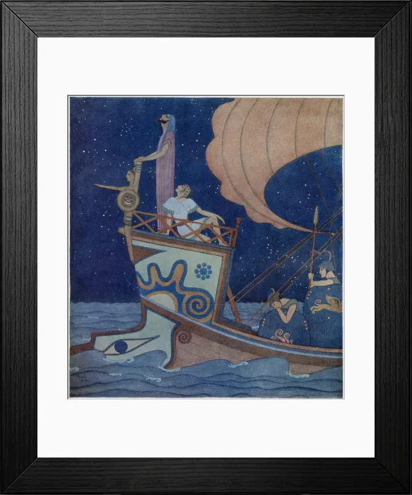 Framed Print : Jason on board a ship Framed Print : Jason on board a ship