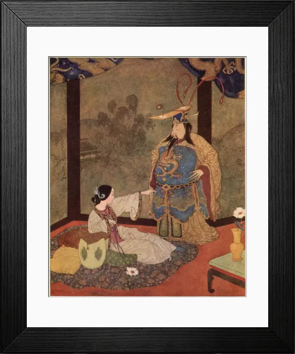 Framed Print : The King of China and Badoura Framed Print : The King of China and Badoura