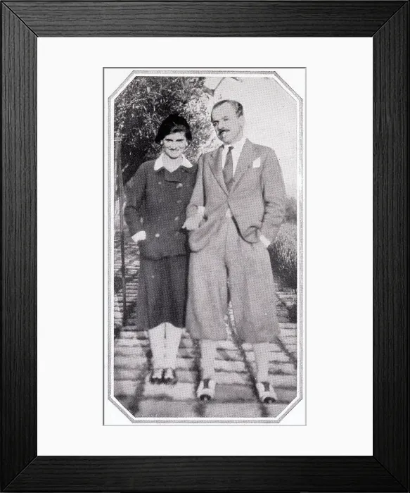 Framed Print : Chanel with Driand at Rquebrune Framed Print : Chanel with Driand at Rquebrune