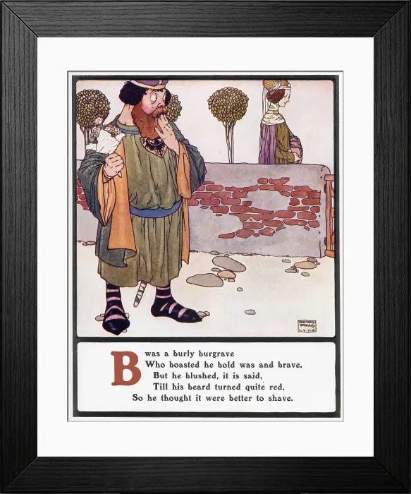 Framed Print : B was a burly burgrave Framed Print : B was a burly burgrave