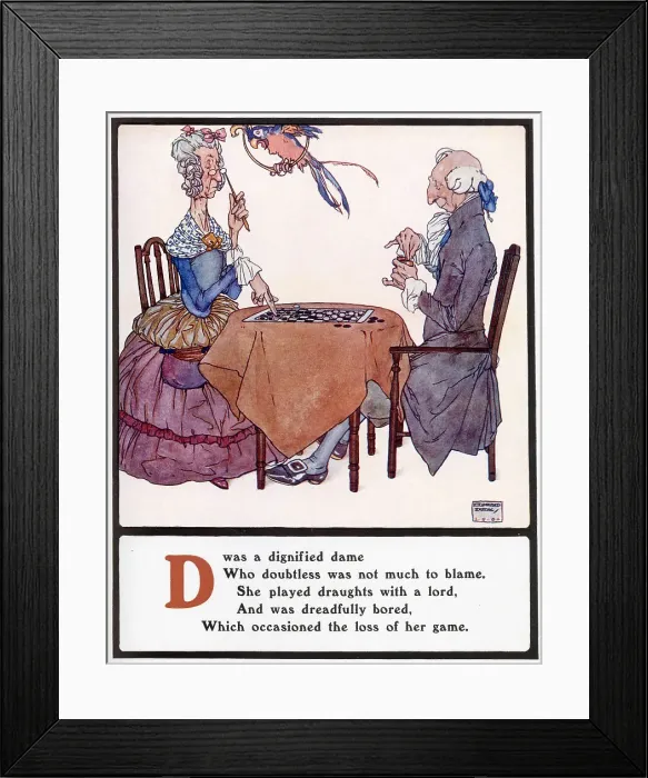 Framed Print : D was a dignified dame Framed Print : D was a dignified dame