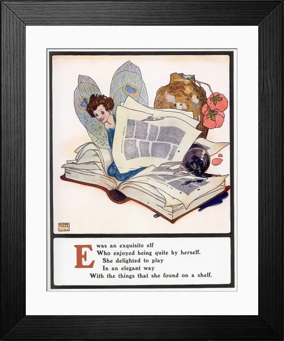Framed Print : E was an exquisite elf Framed Print : E was an exquisite elf