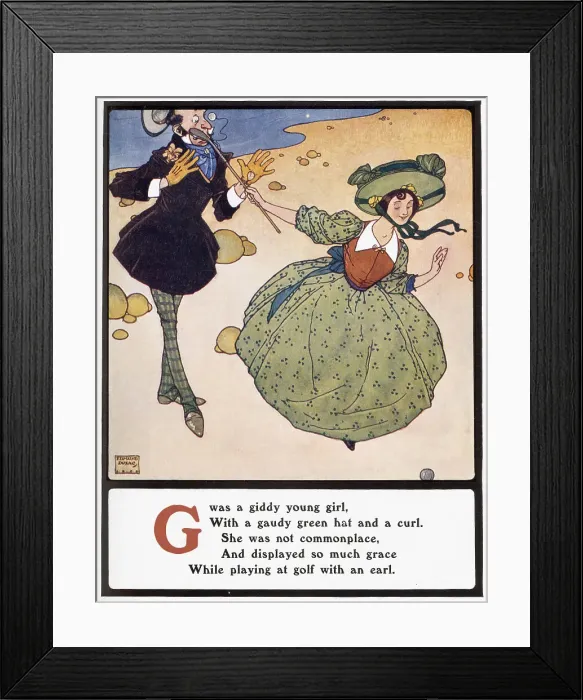 Framed Print : G was a giddy young girl Framed Print : G was a giddy young girl