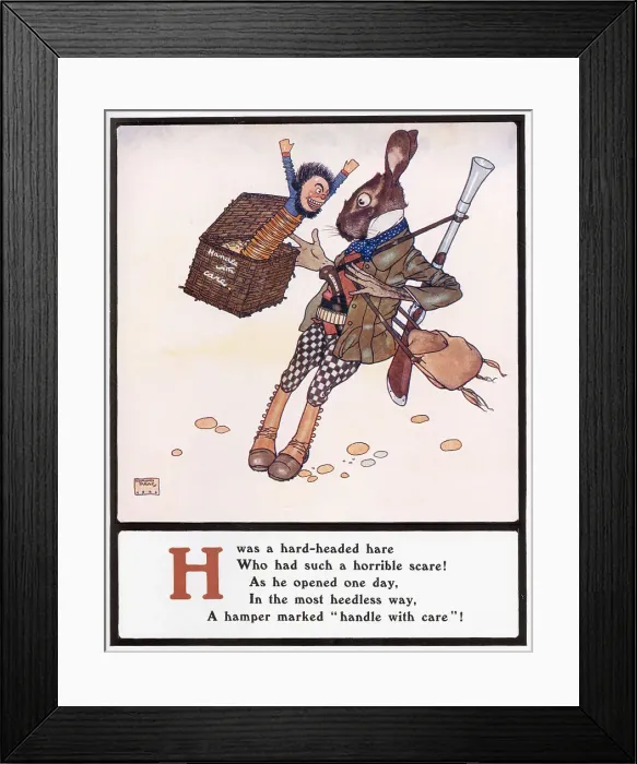 Framed Print : H was a hard-headed hare Framed Print : H was a hard-headed hare