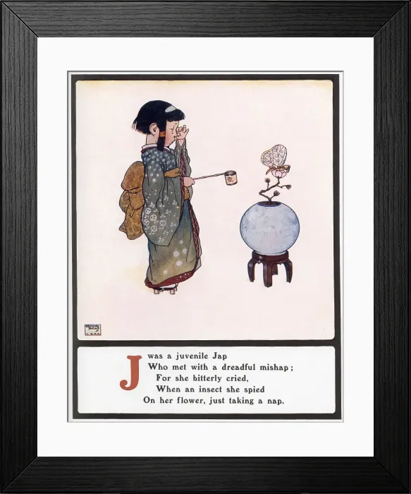 Framed Print : J was a juvenile Jap