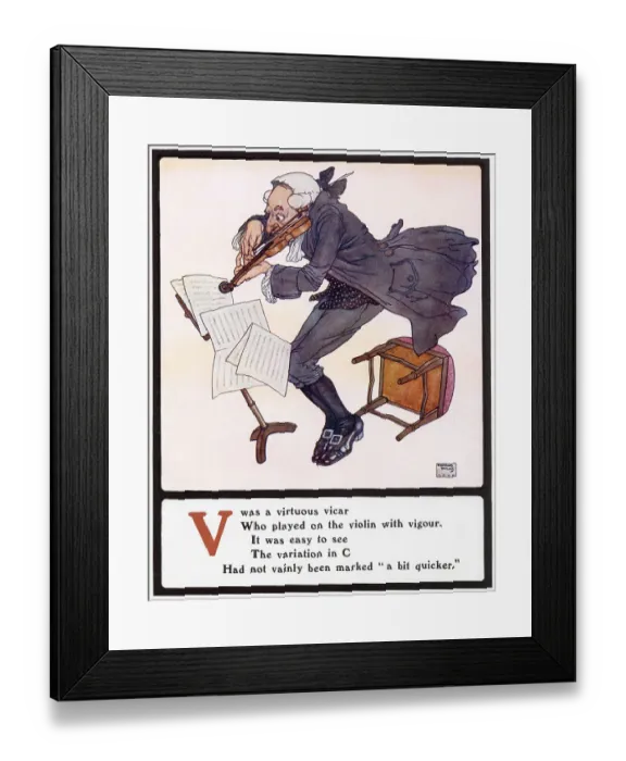 Framed Print : V was a virtuous vicar Framed Print : V was a virtuous vicar