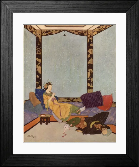 Framed Print : Bedr-el-Budur and the magician Framed Print : Bedr-el-Budur and the magician