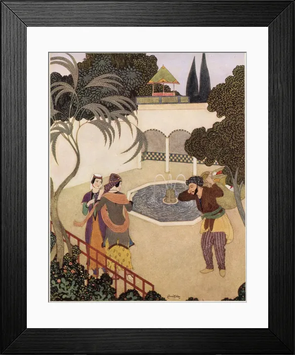 Framed Print : The Story of the Three Calendars Framed Print : The Story of the Three Calendars