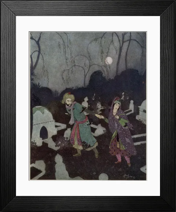 Framed Print : The Story of the Three Calendars Framed Print : The Story of the Three Calendars