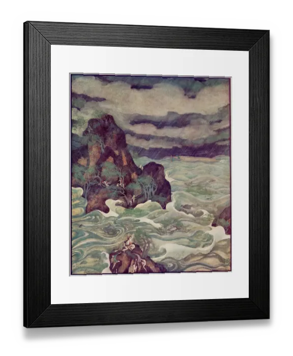 Framed Print : The Flood by Edmund Dulac Framed Print : The Flood by Edmund Dulac