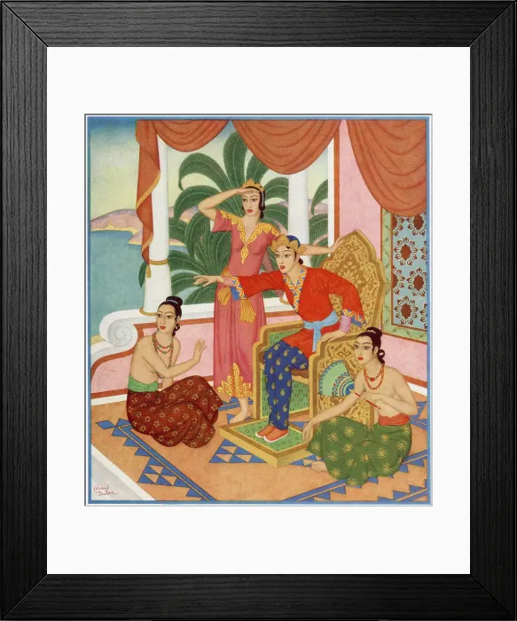 Framed Print : Princess Badoura sees Prince Camaralzaman Framed Print : Princess Badoura sees Prince Camaralzaman