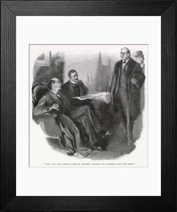 Framed Print : Sherlock Holmes - Adventure of The Bruce-Partington Plans Framed Print : Sherlock Holmes - Adventure of The Bruce-Partington Plans