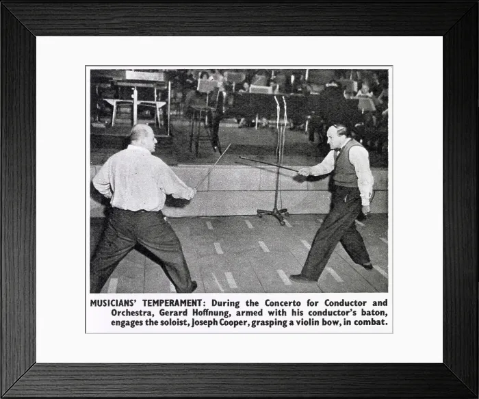 Framed Print : Comedy - The Hoffnung Interplanetary Music Festival
