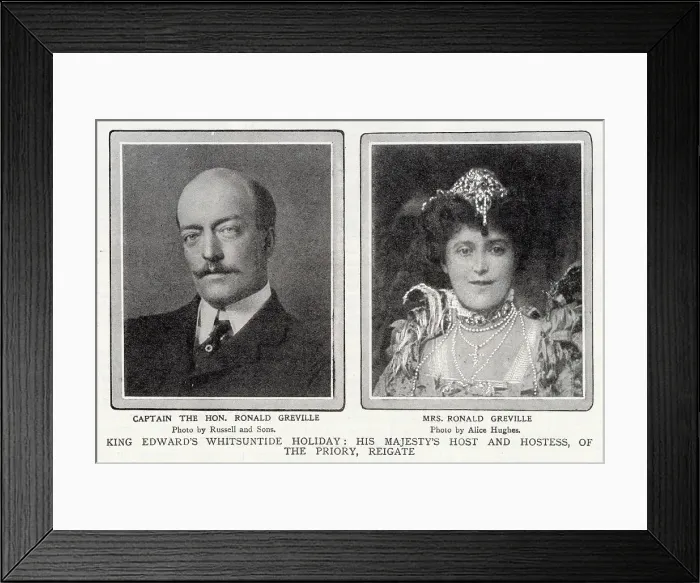 Framed Print : Captain and Mrs Ronald Greville Framed Print : Captain and Mrs Ronald Greville