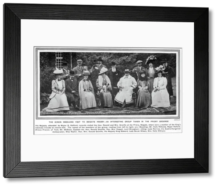 Framed Print : Edward VII at Reigate Priory - Mrs Ronald Greville Framed Print : Edward VII at Reigate Priory - Mrs Ronald Greville