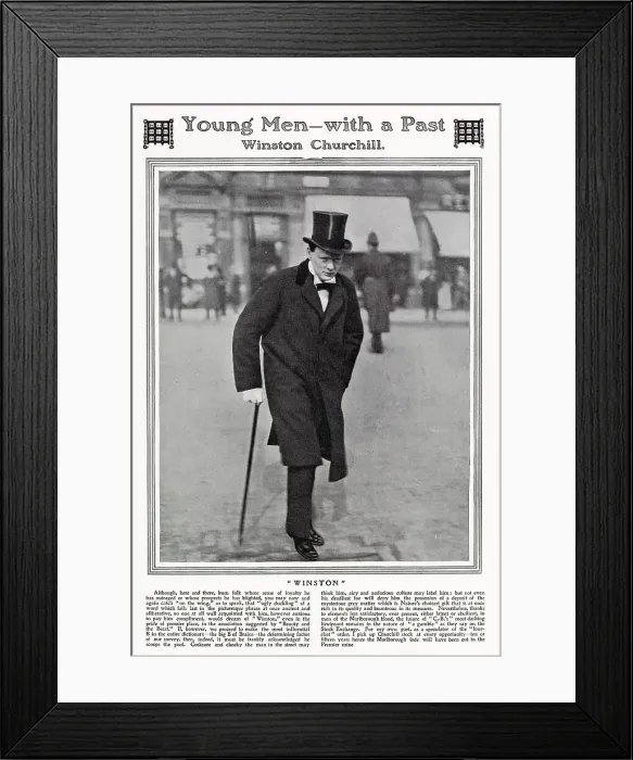 Framed Print : Winston Churchill Framed Print : Winston Churchill