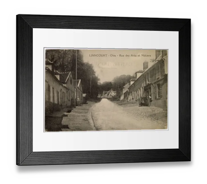 Framed Print : Rue des Arts et Metiers, Liancourt, Oise, France Date: circa 1910 Framed Print : Rue des Arts et Metiers, Liancourt, Oise, France Date: circa 1910