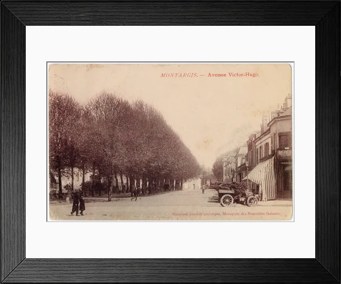 Framed Print : Avenue Victor Hugo, Montargis, Loiret, France Date: circa 1910 Framed Print : Avenue Victor Hugo, Montargis, Loiret, France Date: circa 1910