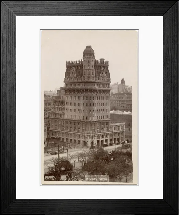 Framed Print : Railway building, Avenida Paseo Colon (Columbus Avenue), Buenos Aires, Argentina, South America - considered to be the first skyscraper in the city. Date: 1918 Framed Print : Railway building, Avenida Paseo Colon (Columbus Avenue), Buenos Aires, Argentina, South America - considered to be the first skyscraper in the city. Date: 1918
