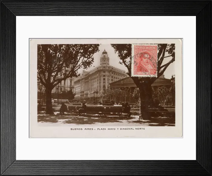 Framed Print : Plaza Mayo (May Square), Buenos Aires, Argentina, South America Date: 1935 Framed Print : Plaza Mayo (May Square), Buenos Aires, Argentina, South America Date: 1935