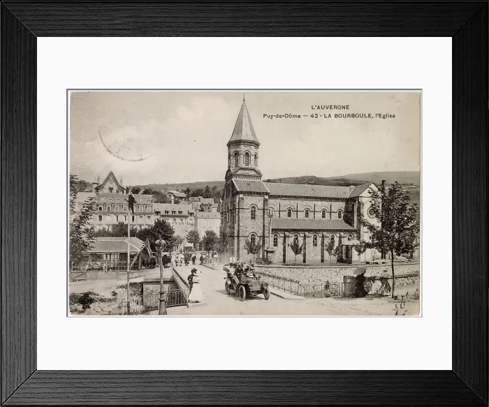 Framed Print : Church in La Bourboule, Puy-de-Dome, Auvergne, France Date: 1910s Framed Print : Church in La Bourboule, Puy-de-Dome, Auvergne, France Date: 1910s