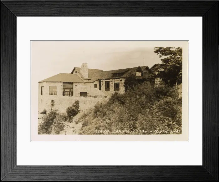 Framed Print : Grand Canyon Lodge, Bright Angel Point, North Rim, Arizona, USA Date: 1930s Framed Print : Grand Canyon Lodge, Bright Angel Point, North Rim, Arizona, USA Date: 1930s