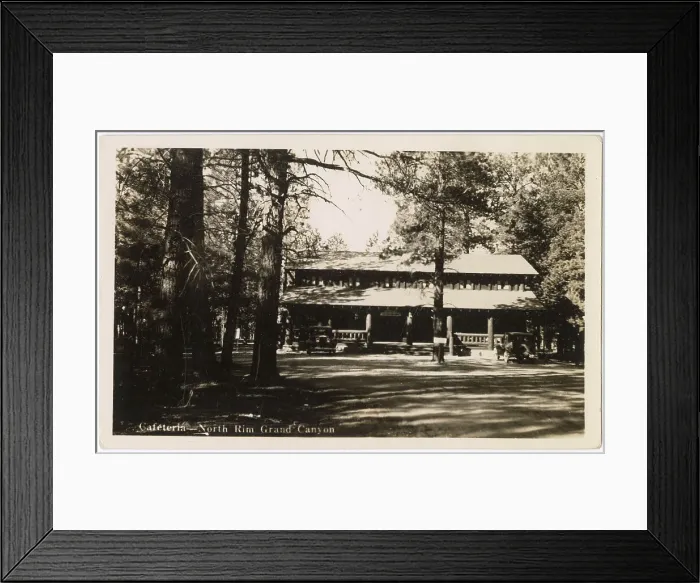 Framed Print : Grand Canyon Lodge, Cafeteria, North Rim, Arizona, USA Date: 1930s Framed Print : Grand Canyon Lodge, Cafeteria, North Rim, Arizona, USA Date: 1930s