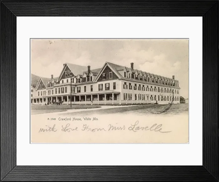 Framed Print : Crawford House Hotel, White Mountains, New Hampshire, USA Date: early 1900s Framed Print : Crawford House Hotel, White Mountains, New Hampshire, USA Date: early 1900s