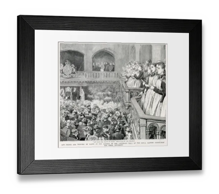 Framed Print : Opening of the centenary hall of Royal Masonic Institution Framed Print : Opening of the centenary hall of Royal Masonic Institution