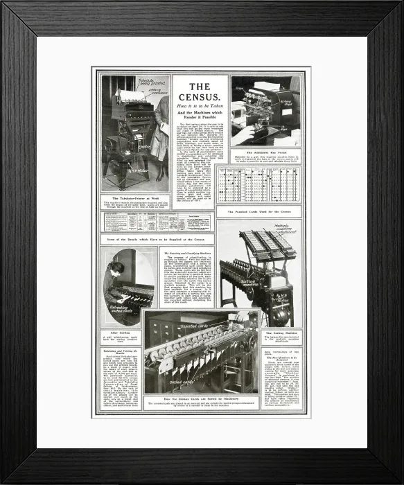 Framed Print : The census - how it is taken Framed Print : The census - how it is taken
