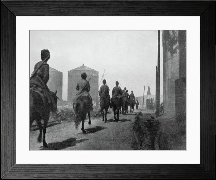 Framed Print : Cossack patrol in Balakhany Framed Print : Cossack patrol in Balakhany