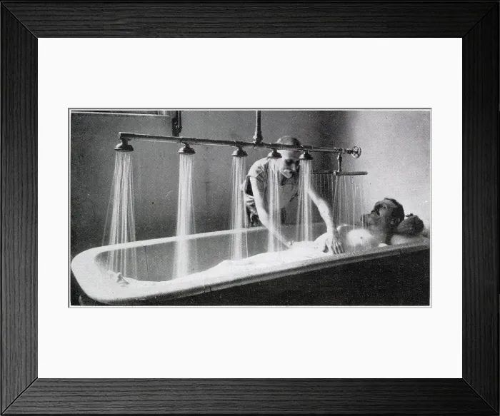 Framed Print : Healing Methods - Underwater Massage 1921 Framed Print : Healing Methods - Underwater Massage 1921