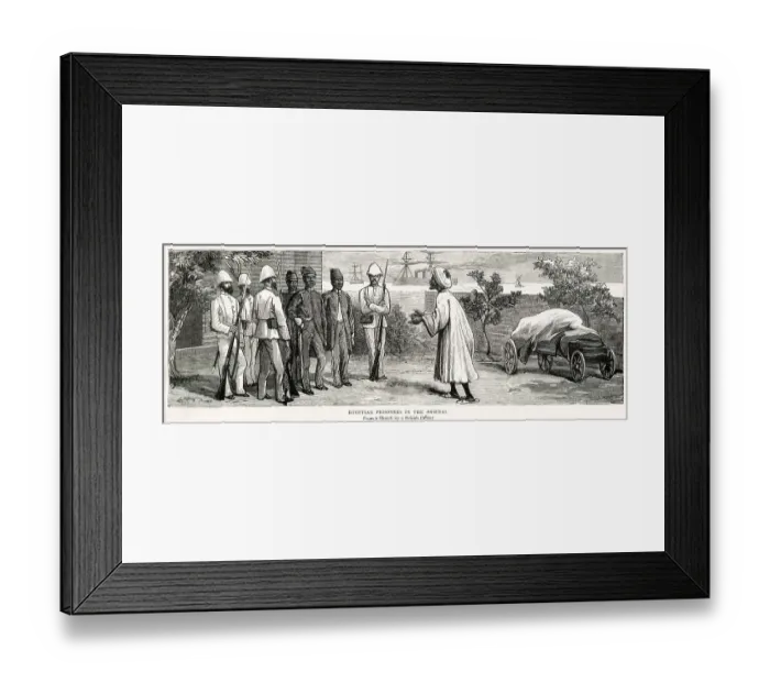 Framed Print : Egyptian prisoners in Arsenal, Alexandria Framed Print : Egyptian prisoners in Arsenal, Alexandria