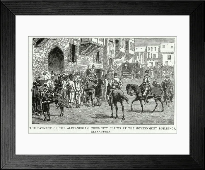 Framed Print : The payment of the Alexandrian indemnity claims Framed Print : The payment of the Alexandrian indemnity claims