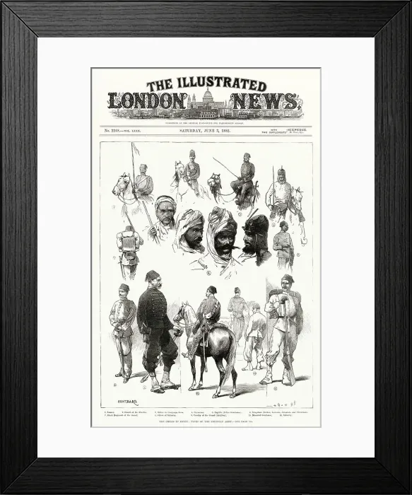 Framed Print : The Crisis in Egypt ? Types of the Egyptian Army Framed Print : The Crisis in Egypt ? Types of the Egyptian Army