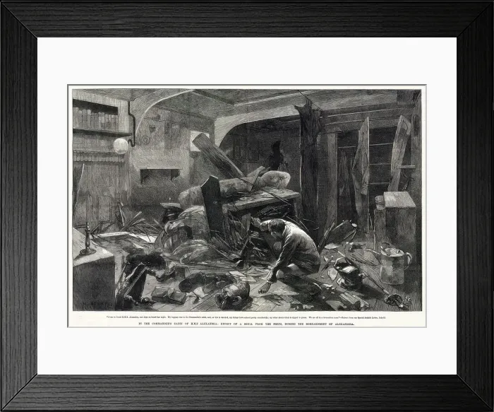 Framed Print : Commander's Cabin of HMS Alexandra Framed Print : Commander's Cabin of HMS Alexandra