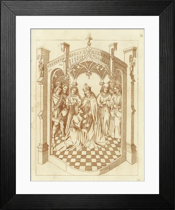 Framed Print : Richard Beauchamp, Earl of Warwick knighted Framed Print : Richard Beauchamp, Earl of Warwick knighted