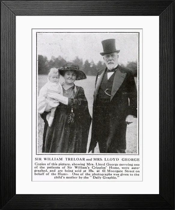 Framed Print : Margaret Lloyd George and Sir William Treloar, 1st Baronet Framed Print : Margaret Lloyd George and Sir William Treloar, 1st Baronet