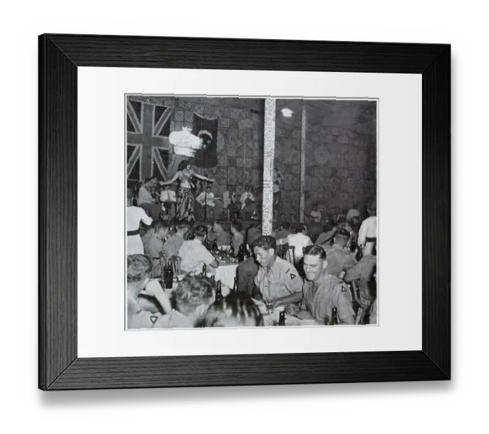 Framed Print : South African soldiers at the Alamein Club, Cairo, Egypt