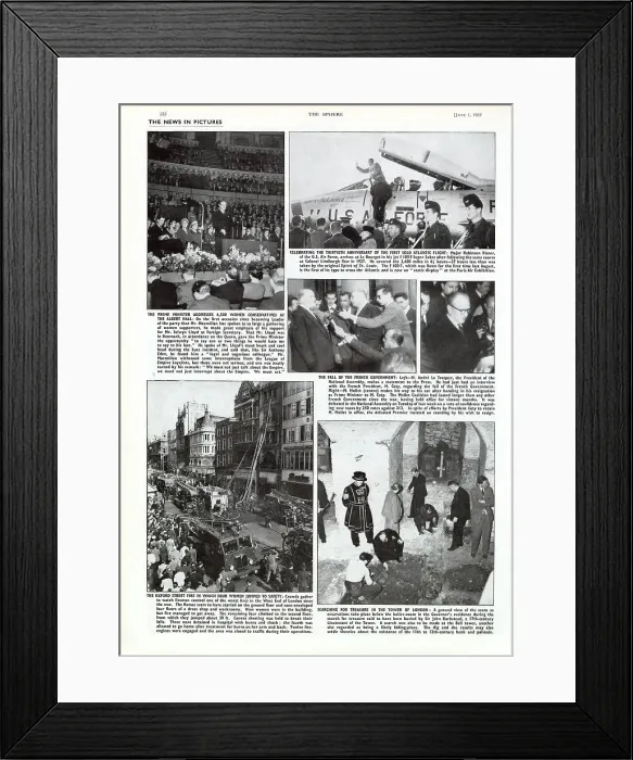 Framed Print : Page from The Sphere - Saturday June 1, 1957 p332 Framed Print : Page from The Sphere - Saturday June 1, 1957 p332
