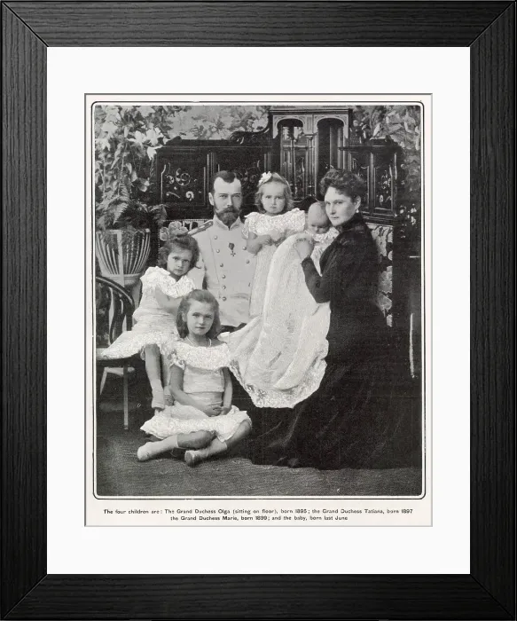 Framed Print : Nicholas II and his family 1901 Framed Print : Nicholas II and his family 1901
