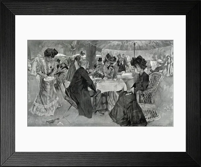 Framed Print : Tea in Kensington Gardens, 1901 Framed Print : Tea in Kensington Gardens, 1901