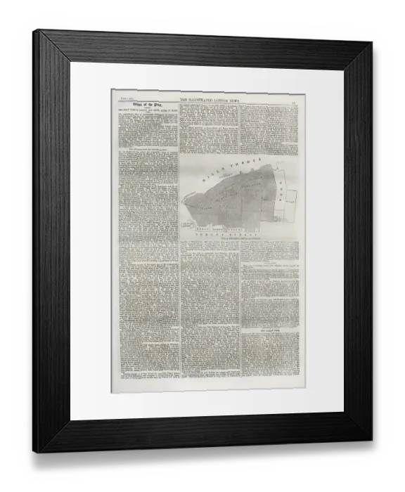 Framed Print : Page from The Illustrated London News showing a pThe 1861 Tooley Street fire, also called the Great Fire of Tooley Street, started in Cotton's Wharf on Tooley Street, London, England, on 22 June 1861 Framed Print : Page from The Illustrated London News showing a pThe 1861 Tooley Street fire, also called the Great Fire of Tooley Street, started in Cotton's Wharf on Tooley Street, London, England, on 22 June 1861