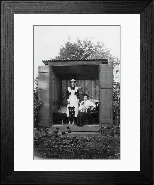 Framed Print : Maid in Summerhouse Framed Print : Maid in Summerhouse